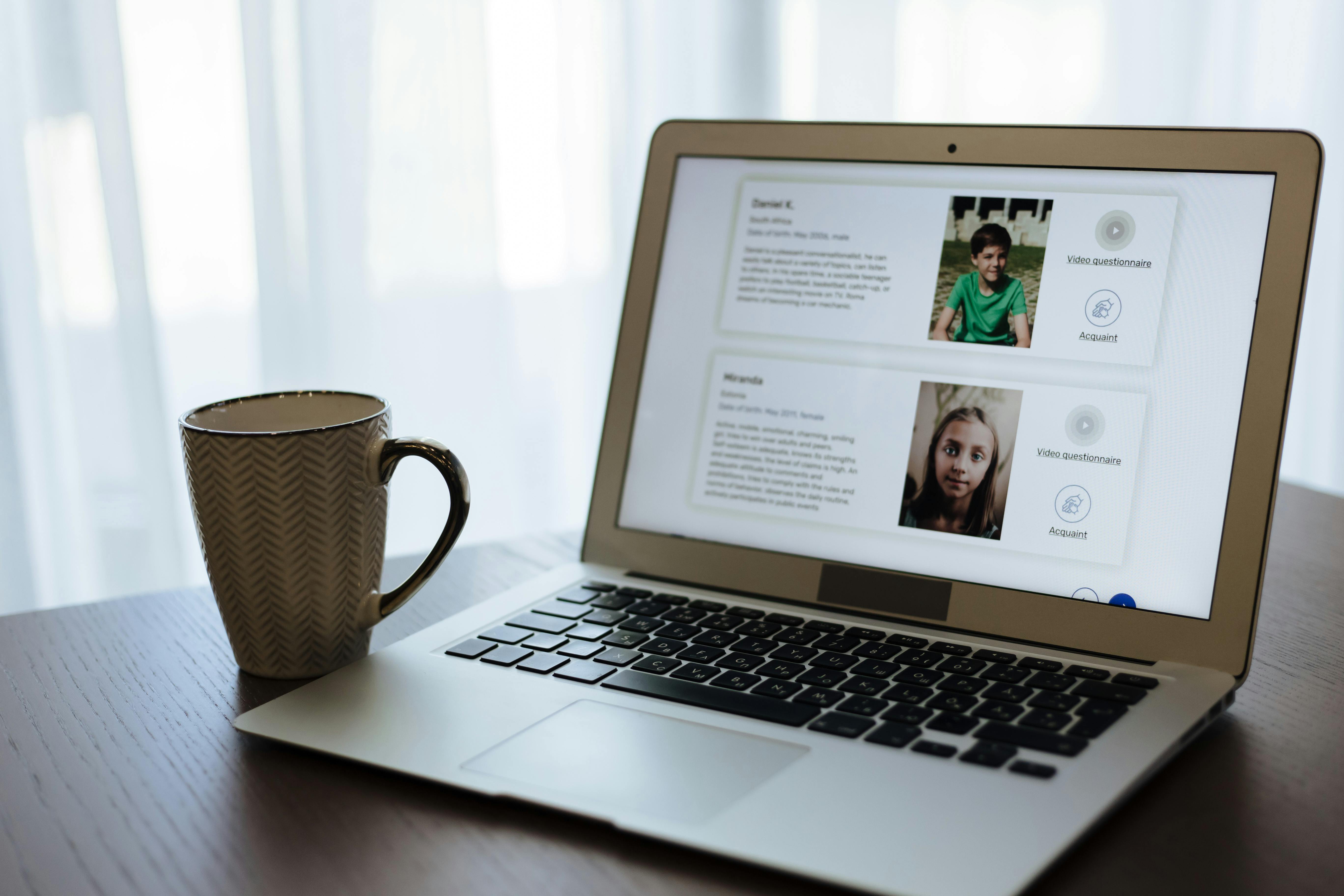 Colourful design blog website mockups